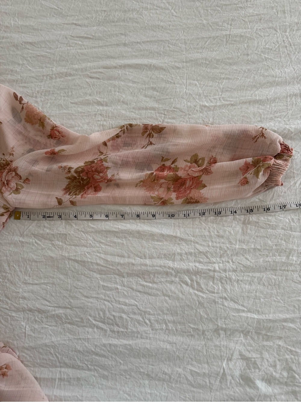 Blu Pepper Blush Floral Lace-Trim Long Sleeve Tiered Mini Dress - Picture 14 of 14
